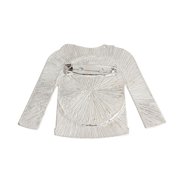 ZPB Blue White Sweater Sorority Pin - Picture 2 of 2